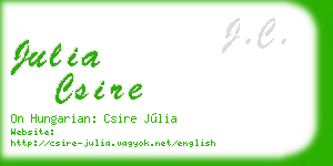julia csire business card